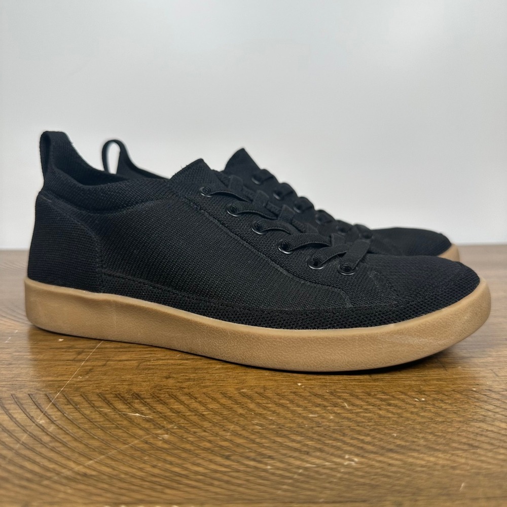 Vionic Winny Knit Womens 8 Black Gum Sneaker Orthotic Comfort Walking Lace Up
